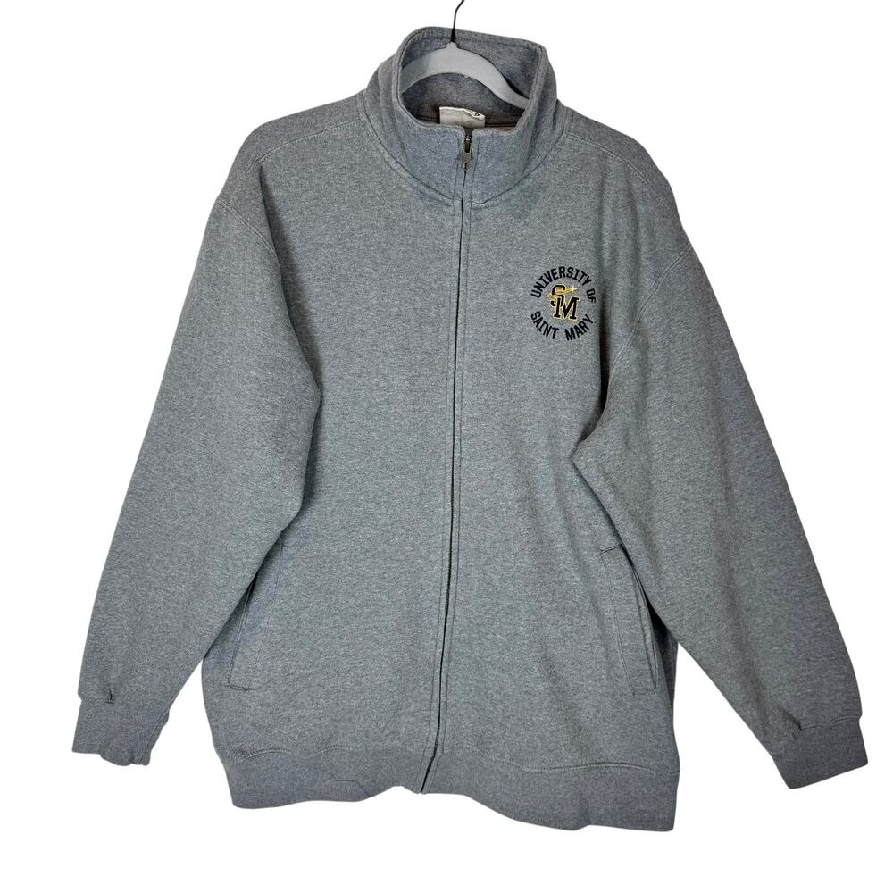 MV Sport Pro-Weave University Of Saint Mary Sweatshirt Men XL Full Zip Mock Neck